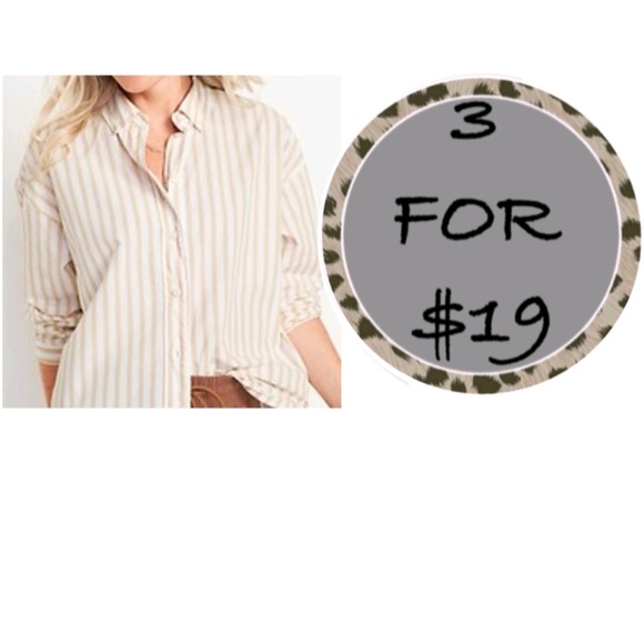 Old Navy Tops - 3/$19 Old Navy The Boyfriend shirt button down blouse